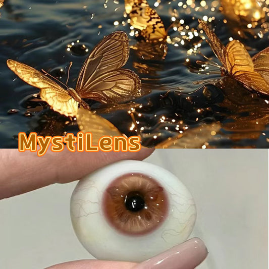 Brown Butterly 14.5mm Contact Lenses(6 months wear)