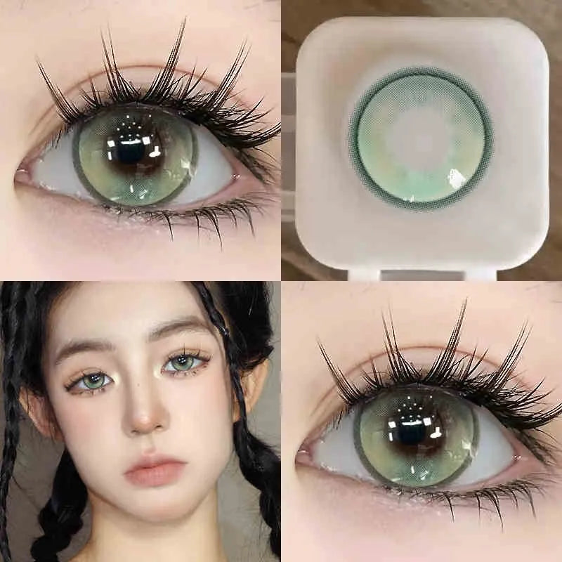 Rainbow Poison Green Contact Lenses(6months wear)
