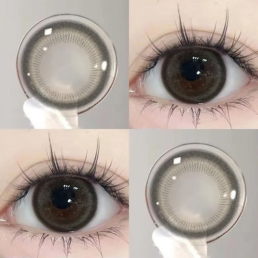 Gentle Gray Black 14.5mm Contact Lenses(6 months wear)