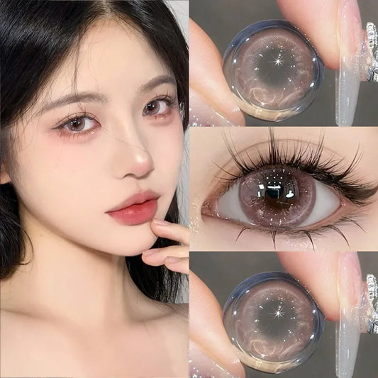 New Pink Brown Contact Lenses(1 day wear)