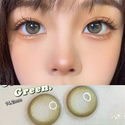 Olive Green Contact Lenses(6 months wear)