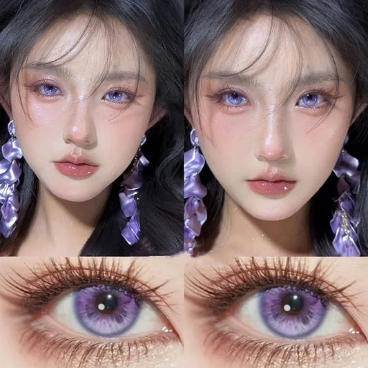 Purple Butterly 14.5mm Contact Lenses(6 months wear)