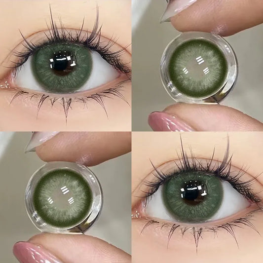 Pinellia Brown Green Contact Lenses(6months wear)