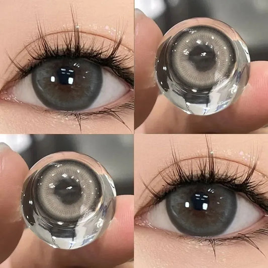 Gentle Gray Black 14.5mm Contact Lenses(6 months wear)