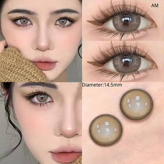 Caramel Milk Tea Light Brown Contact Lenses(6 months wear)