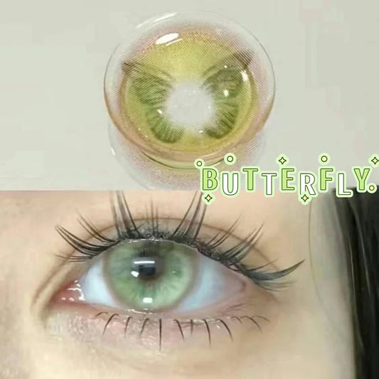 Green Butterly 14.5mm Contact Lenses(6 months wear)