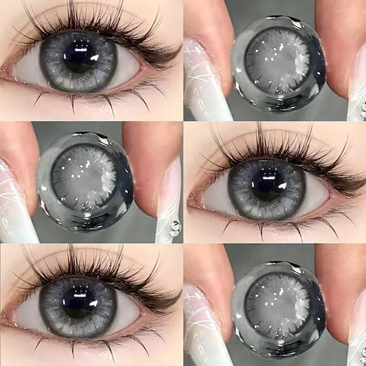 Dreamy Deep Profound Grey Contact Lenses(6months wear)