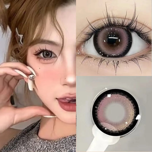 Black Pink Contact Lenses(6 months wear)