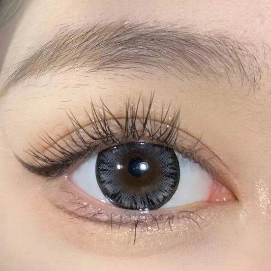 Jasmine Oolong Black Gray 14.5mm Contact Lenses(6 months wear)
